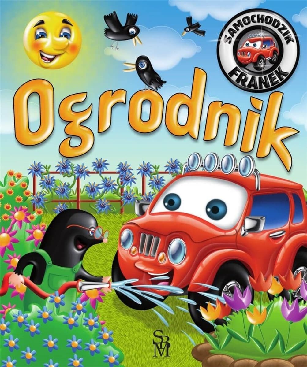 Ogrodnik. Samochodzik Franek. Książeczka z zagadkami