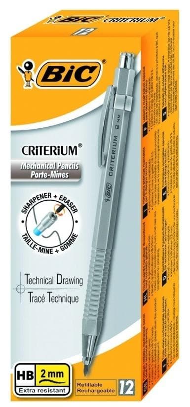 Ołówek automatyczny BIC Criterium HB 2 mm 12 sztuk