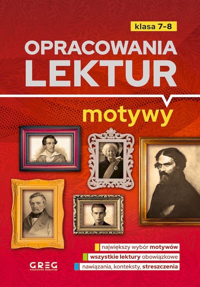 Opracowania lektur. Motywy. Klasy 7-8