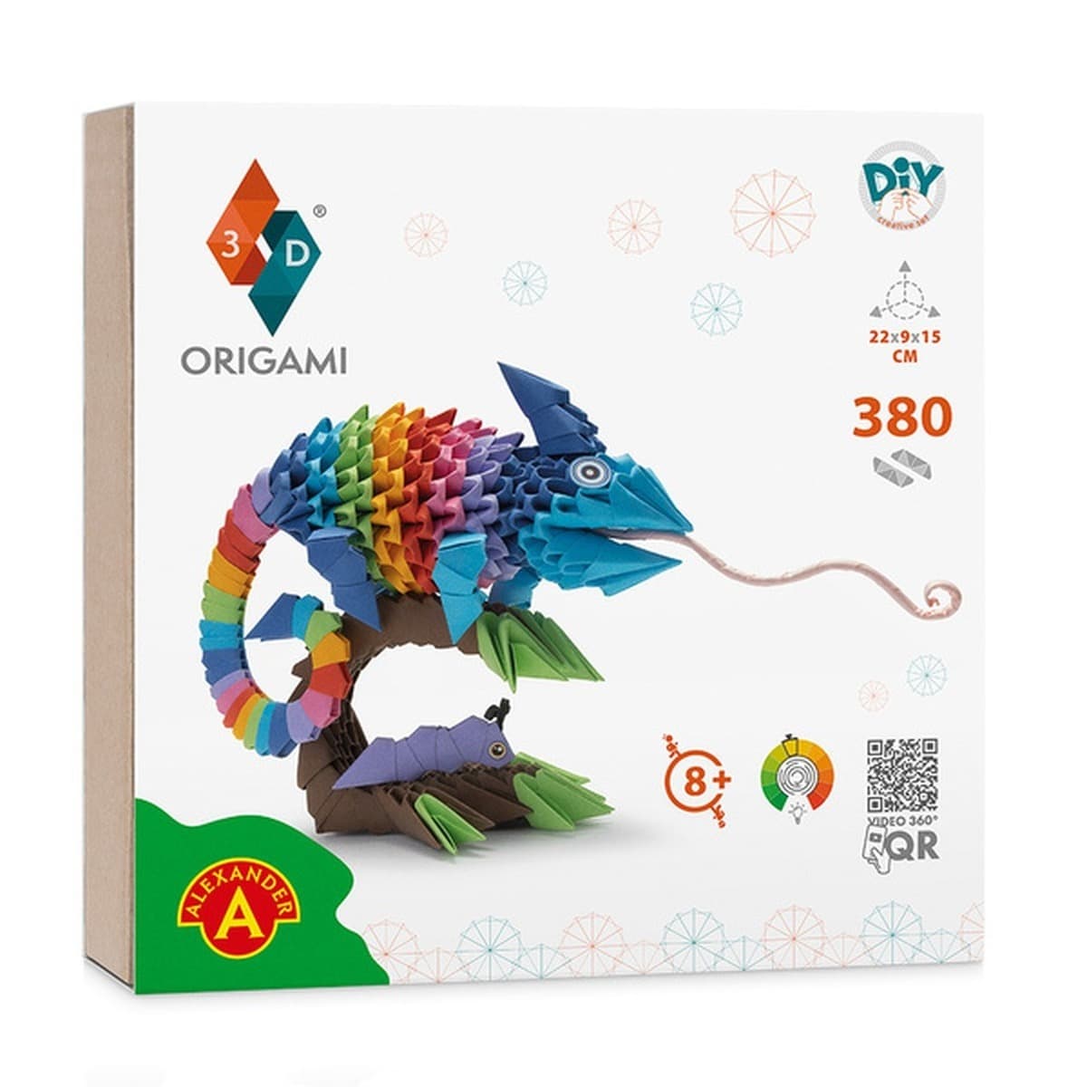 Origami 3D Kameleon