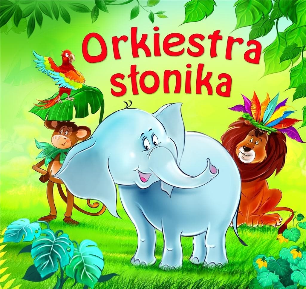 Książeczka kartonowa dla dzieci - Orkiestra słonika