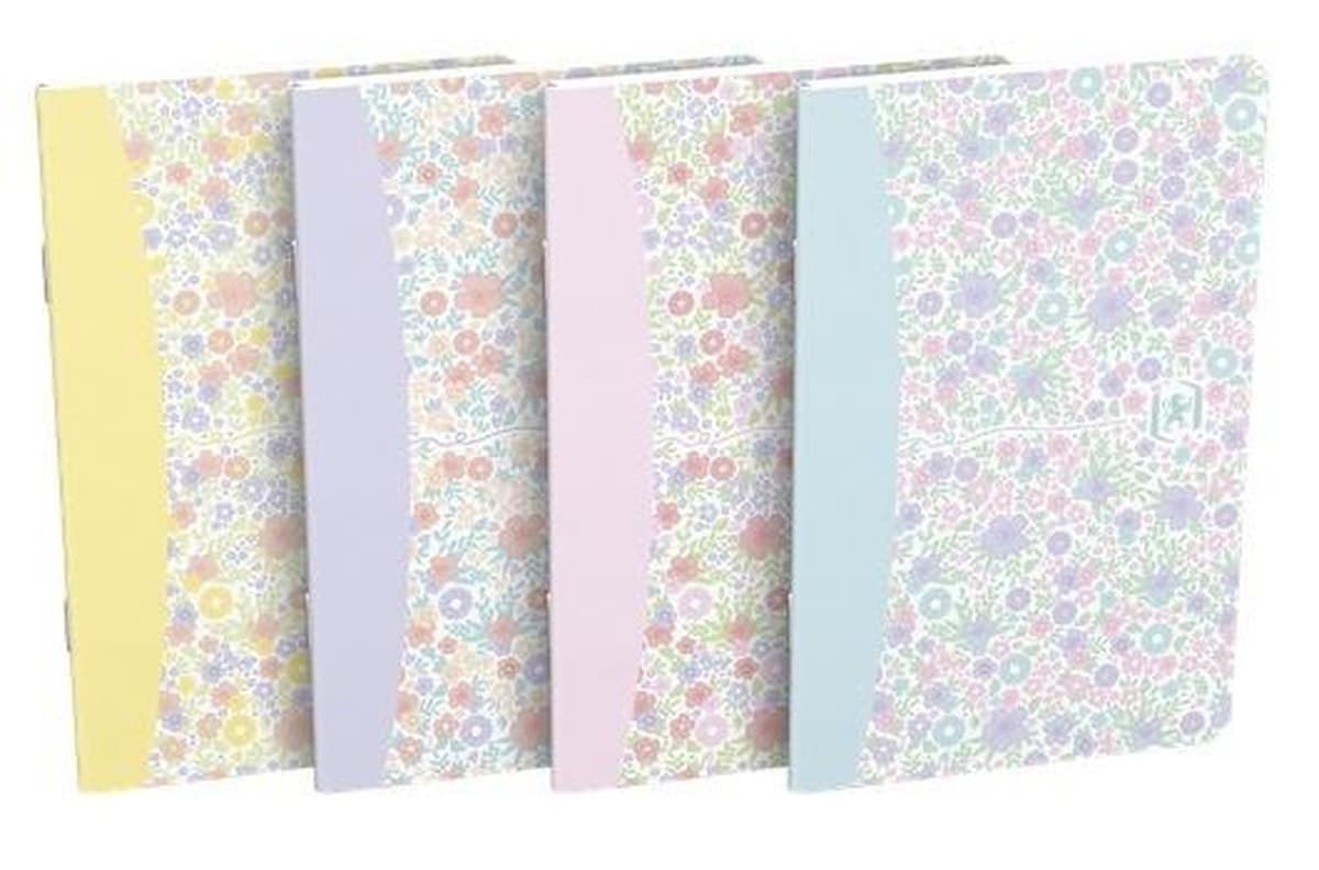 Oxford Zeszyt 90x140 mm 30 kartek linia Floral Mix 10 szt.