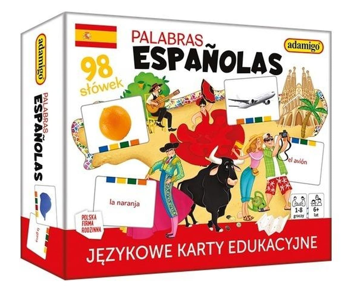 Palabras Espanolas  językowe karty edukacyjne