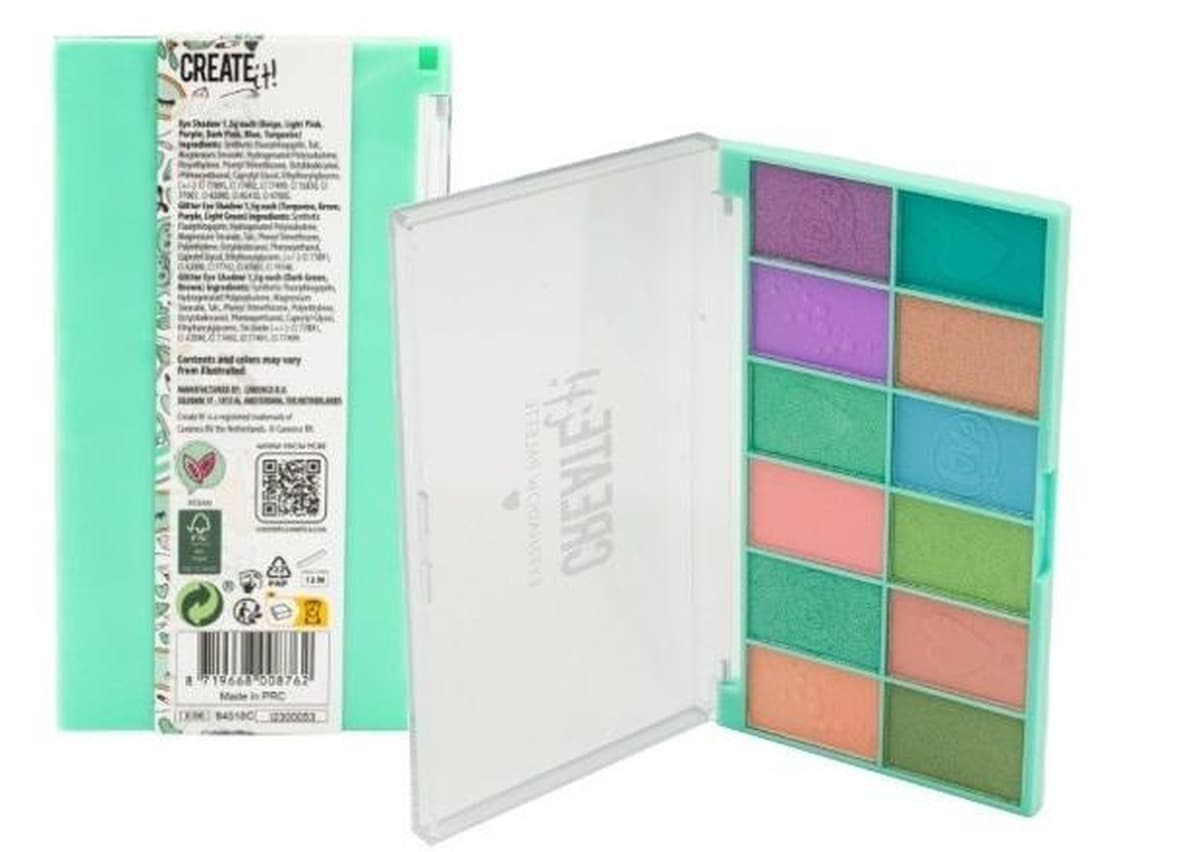 Paleta Cieni do Powiek Create It! Zielona