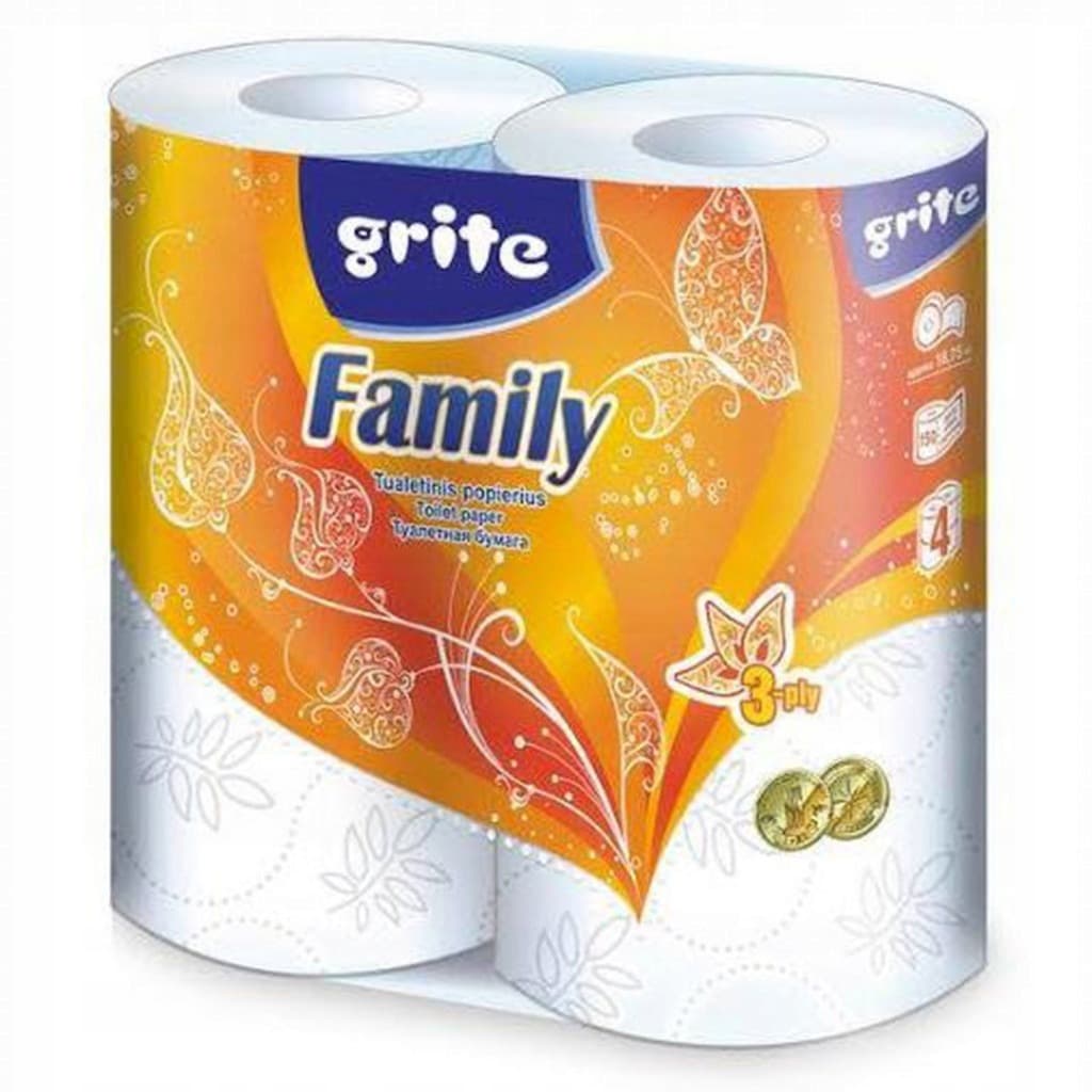 Papier toaletowy Grite Family 3-warstwowy 4 rolki