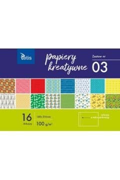 Papiery kreatywne Tetis A5 16 arkuszy