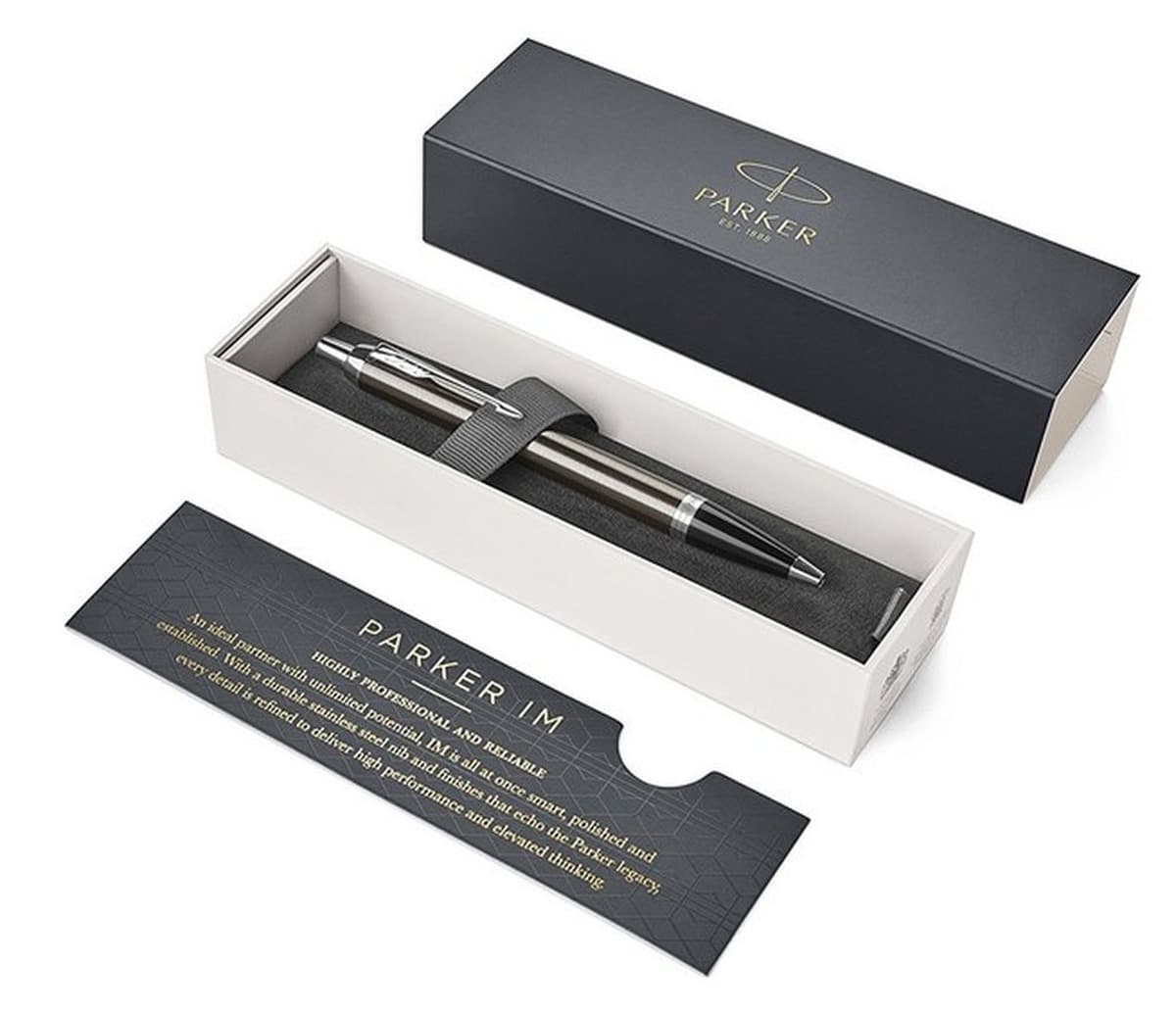 Parker IM Dark Espresso CT Długopis Niebieski