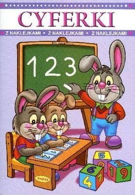 Pasja Cyferki z naklejkami - Nauka pisania dla dzieci