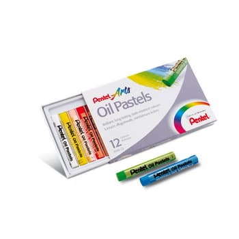Pastele olejne Pentel 12 kolorów