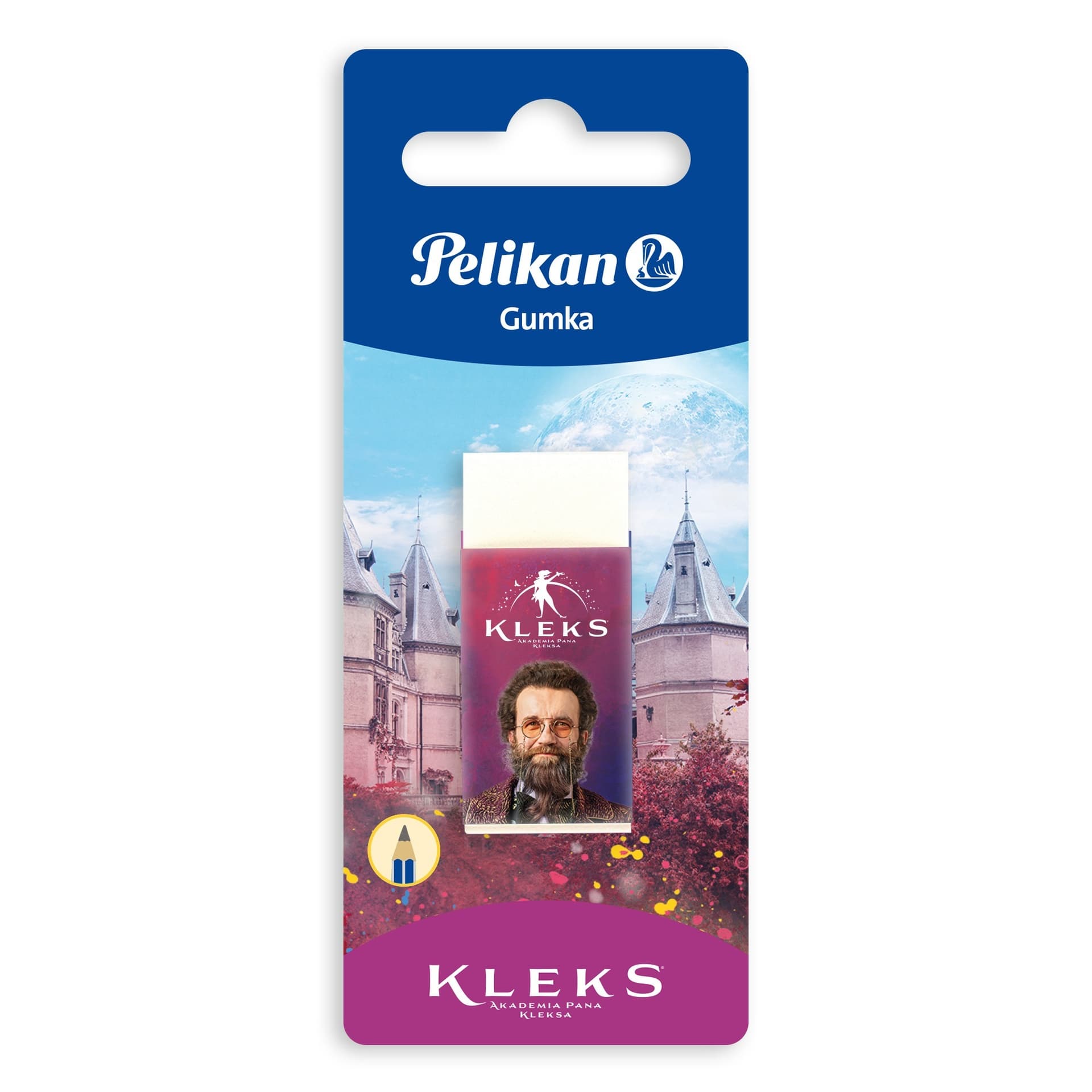 Pelikan Gumki do mazania Kleks 12 sztuk - Miękkie, białe do rysowania i szkicowania