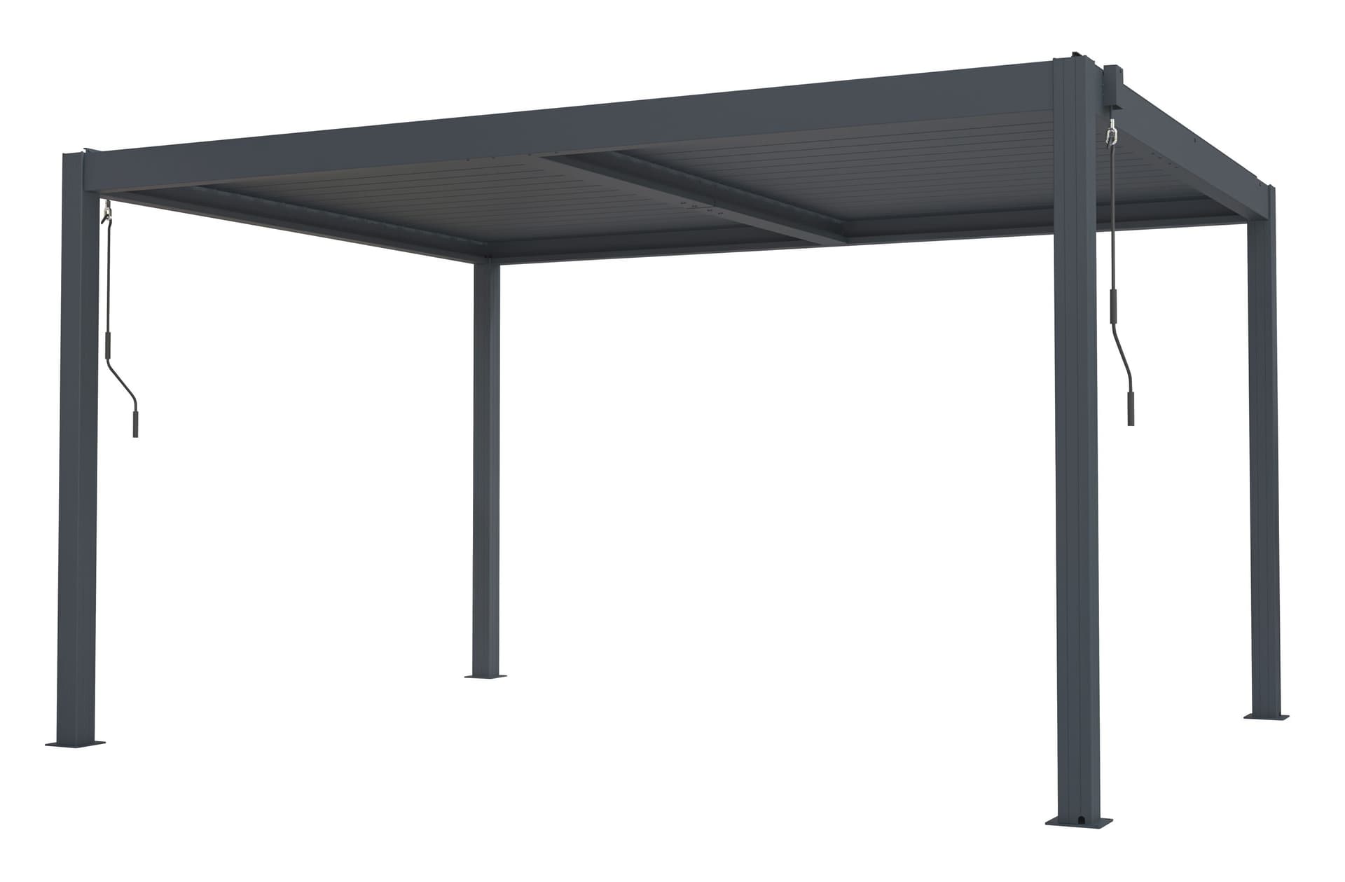 Pergola bioklimatyczna G21 Austin 4x3 m, antracytowa aluminiowa