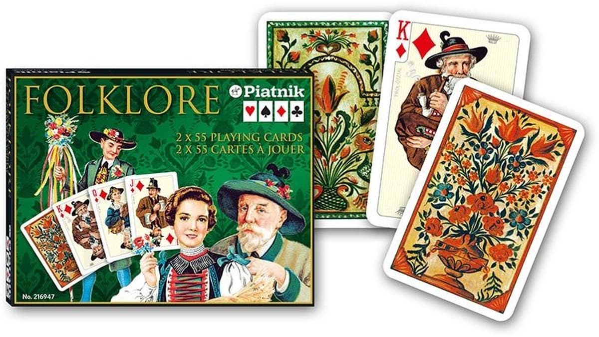 Piatnik Karty Lux Folklor 2 talie kart do gry