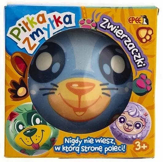 Piłka Zmyłka Zwierzaczki Kicia zabawka z przesuniętym środkiem ciężkości