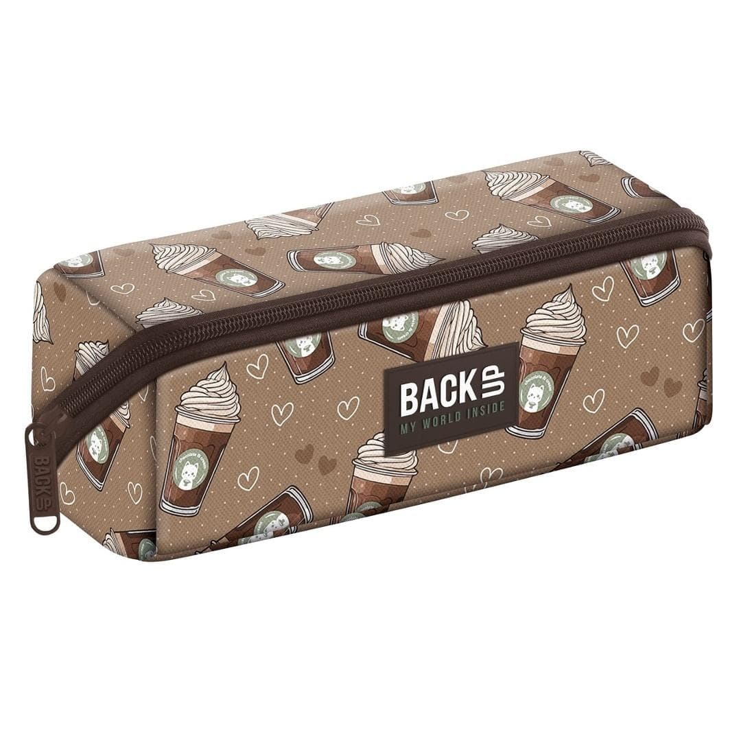 Piórnik Backup DERFORM 24 x 8 x 8 cm Czeko Shake