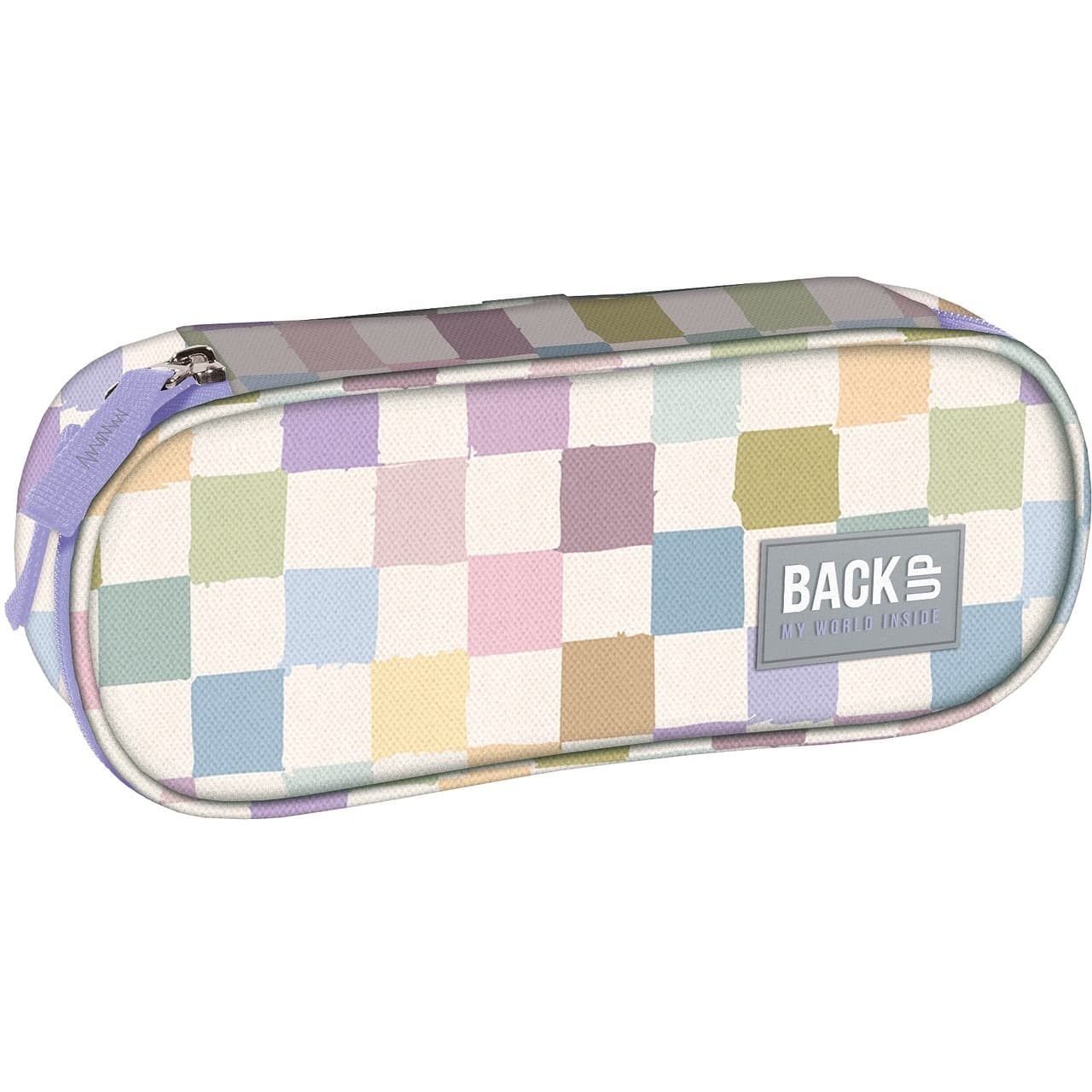 Piórnik Backup DERFORM Pastelowa Kratka 23 x 9 x 5 cm
