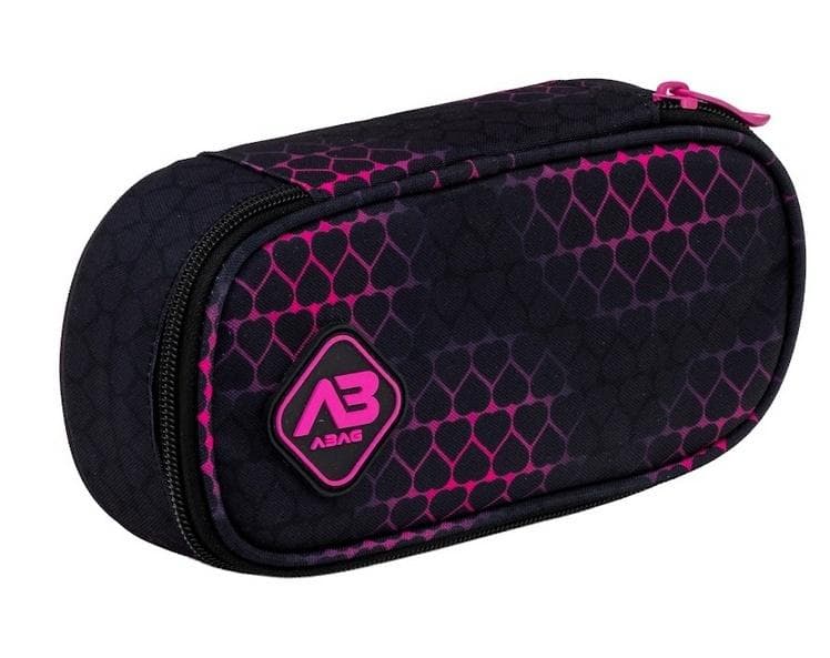 Piórnik ASTRA Pink Hearts 1 komora organizer 22x9x5 cm