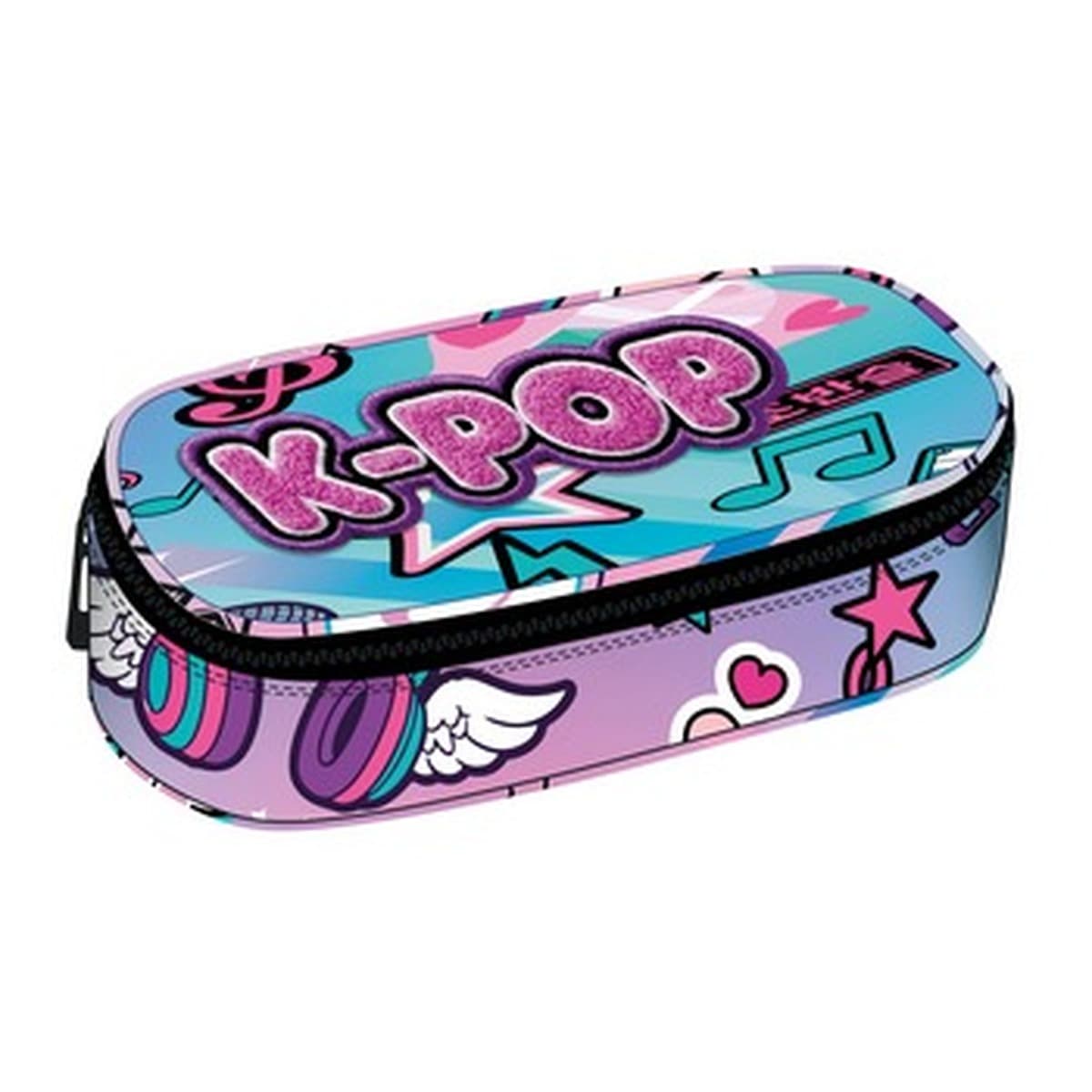 Piórnik usztywniany Campus K-Pop Rain wielokolorowy 23 x 10 x 7 cm