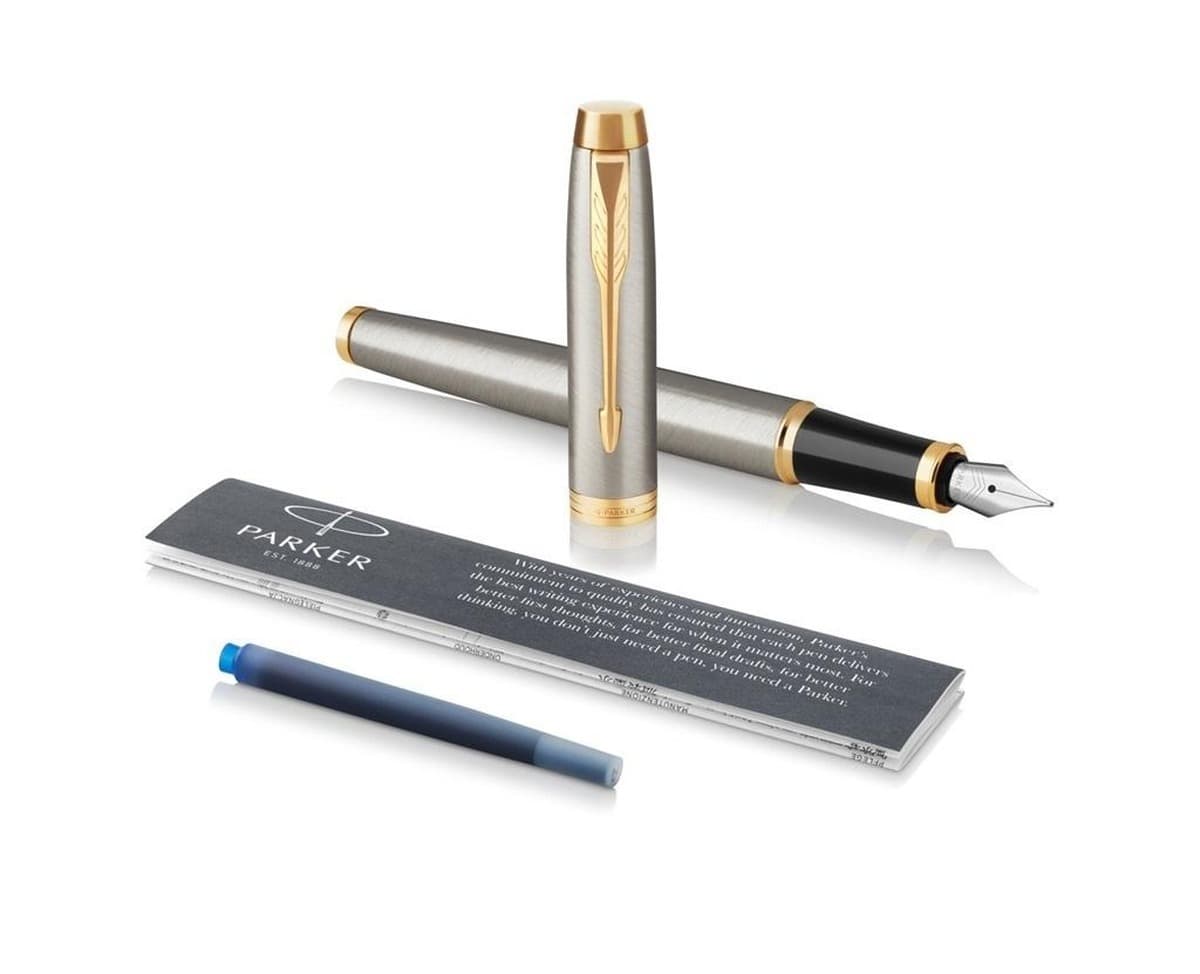 Pióro wieczne Parker IM Brushed Metal GT F