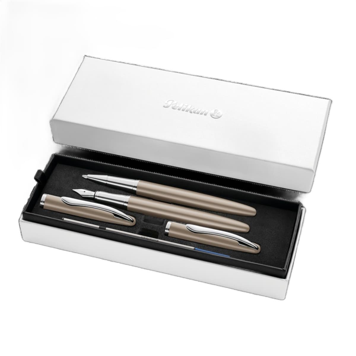 Pióro wieczne Pelikan +pióro kulkowe Jazz Noble Elegance Taupe