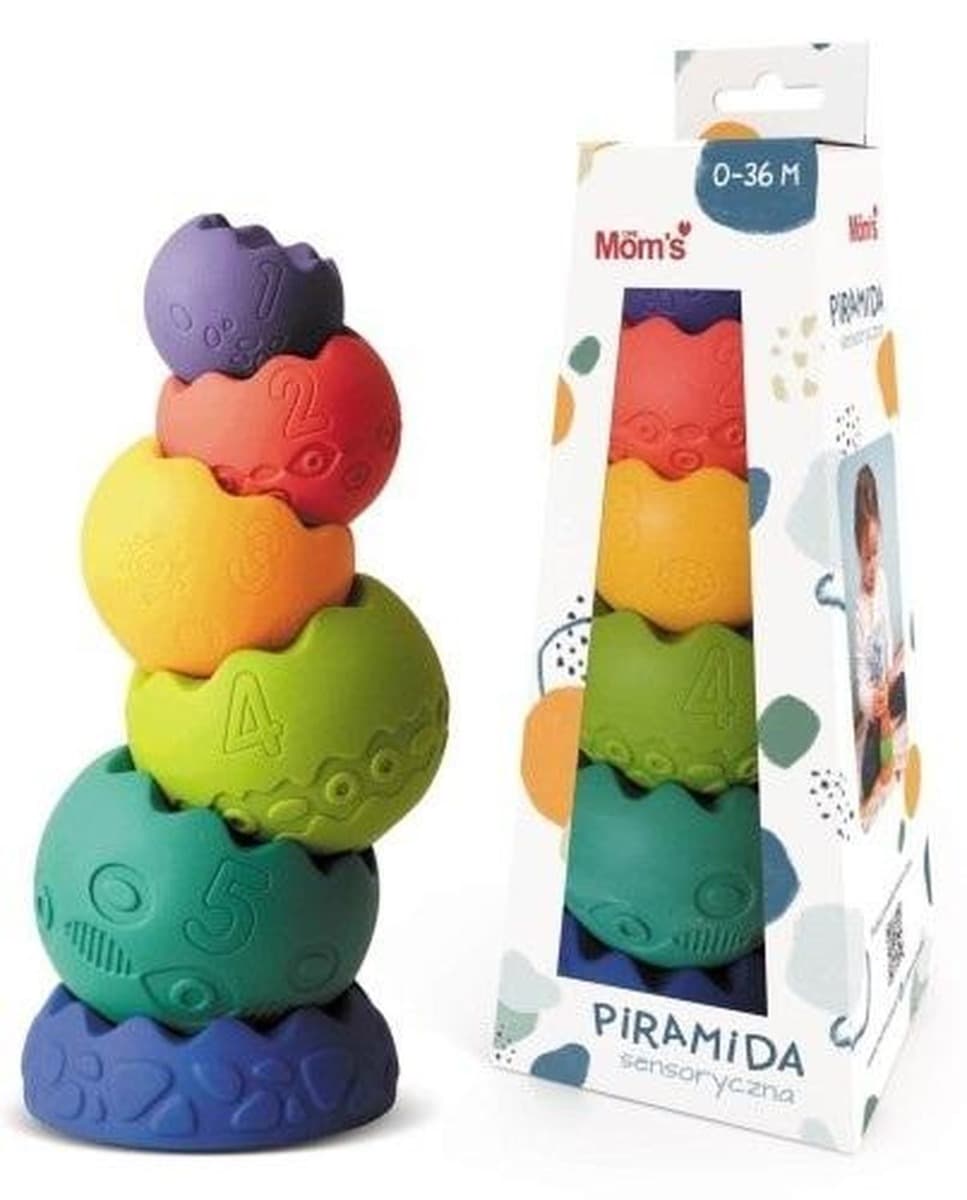 Piramida sensoryczna pastelowa dla dzieci