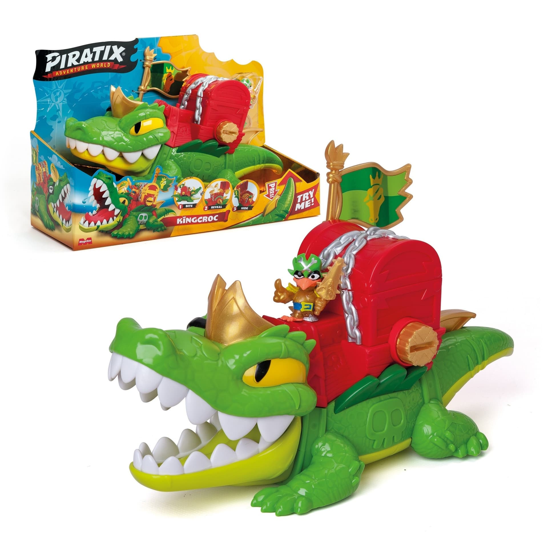 Piratix king croc figurka