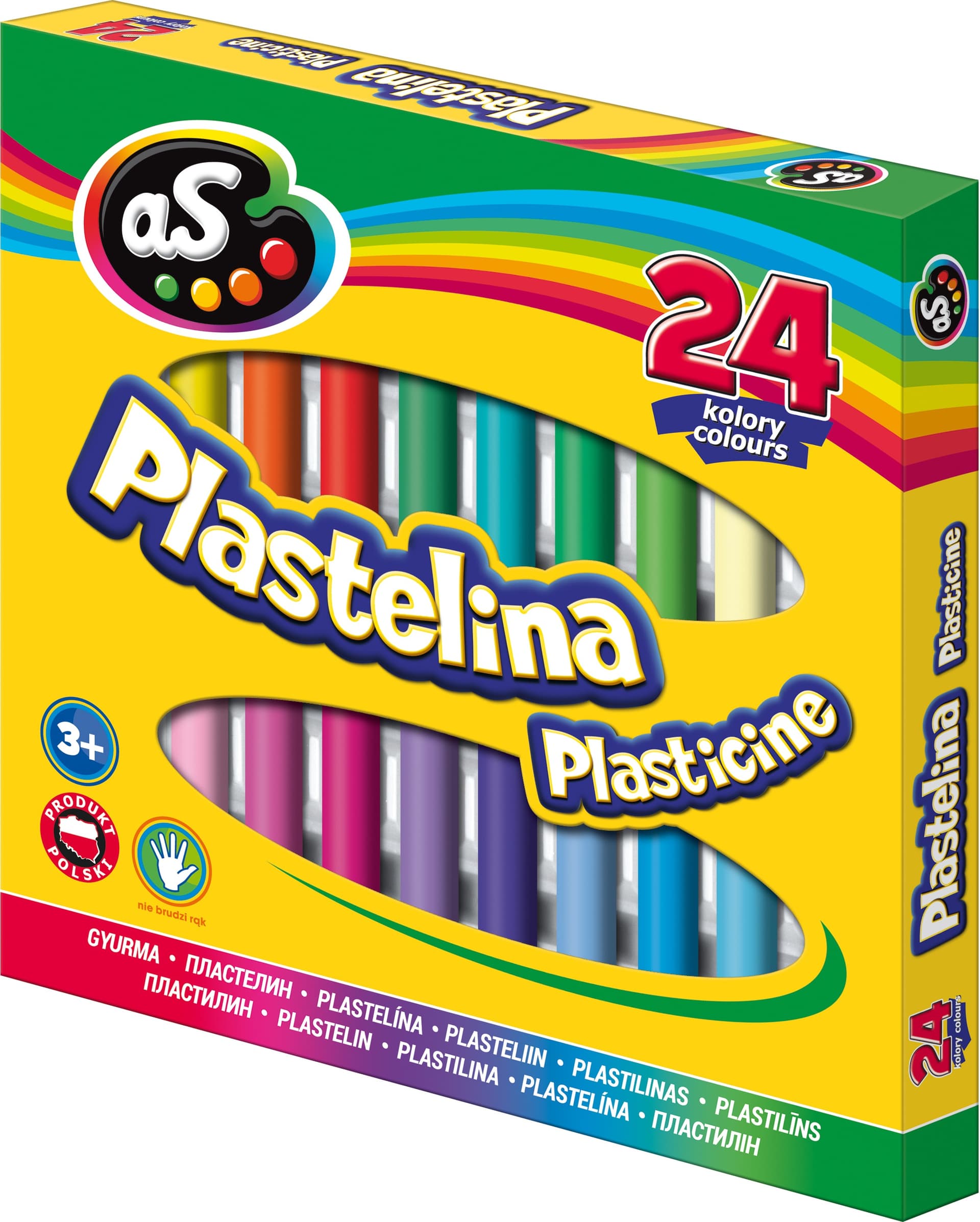 Plastelina 24 kolory AS