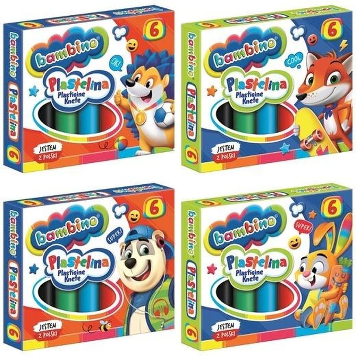 Plastelina Bambino 6 kolorów