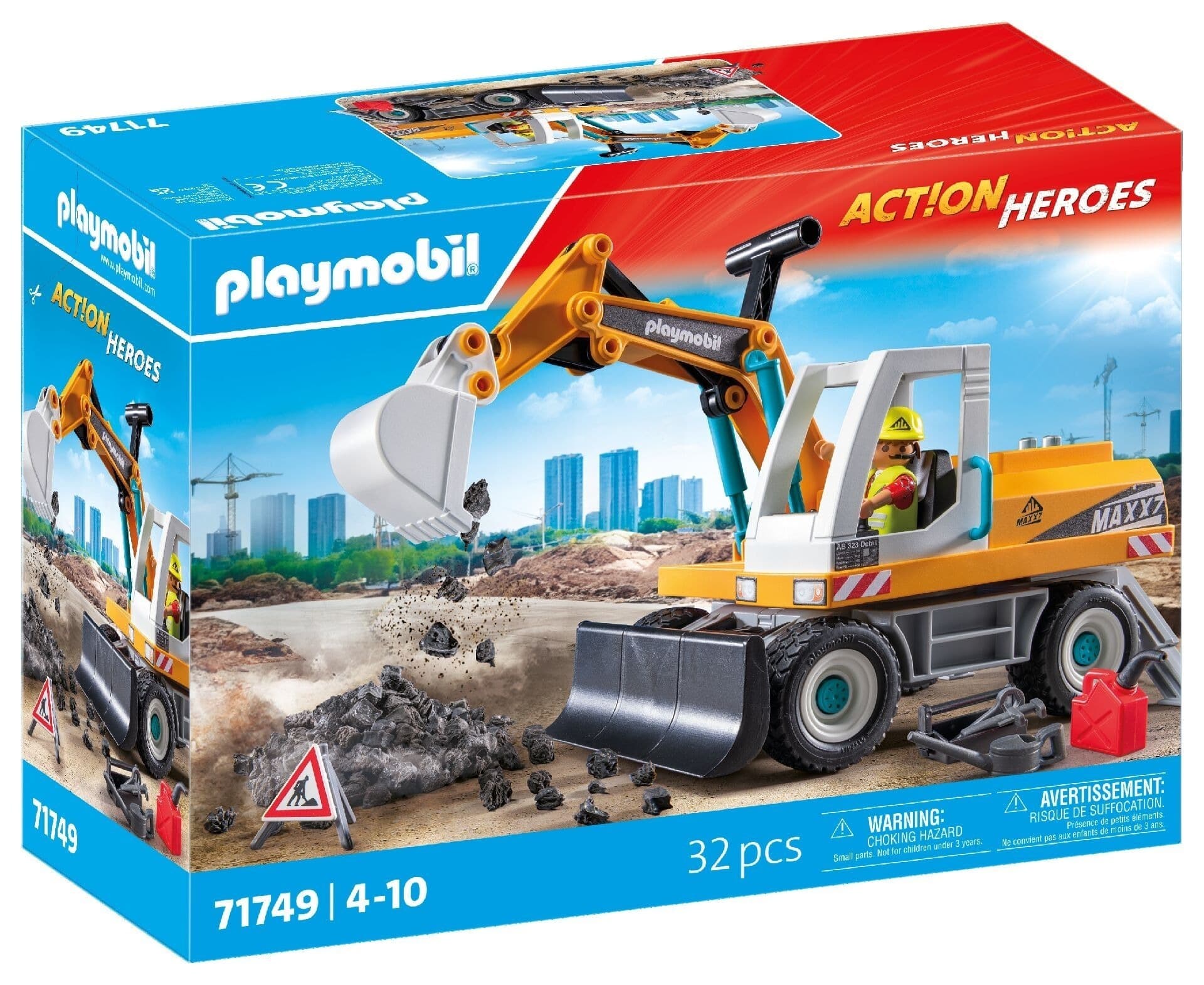 Playmobil Duża koparka 71749