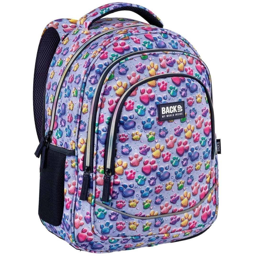 Plecak Backup 8 X15 Derform 42 x 30 x 20 cm kolorowe łapki