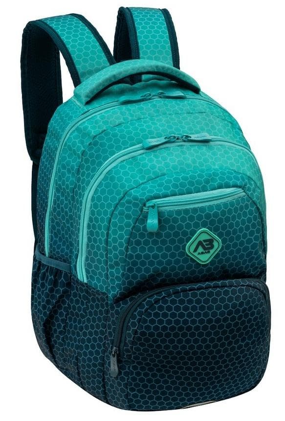 Plecak szkolny Hexagon Green Ombre ASTRA 44x32x19 cm
