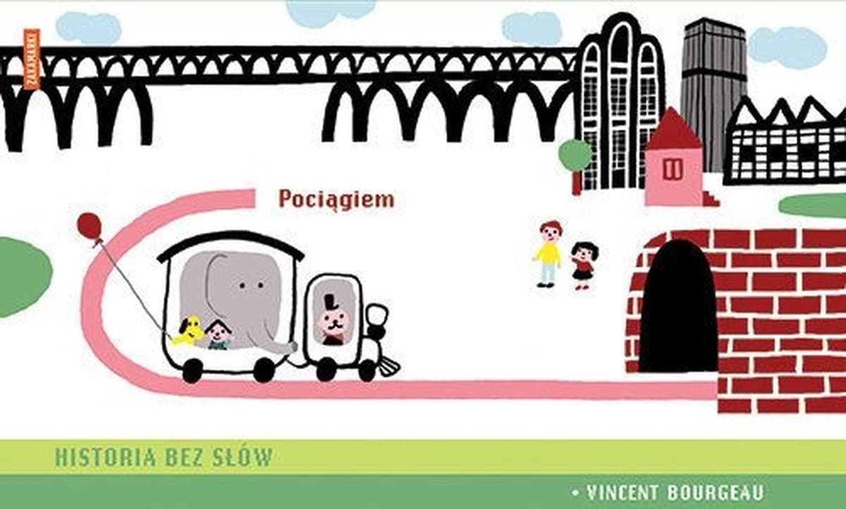 Pociąg z historią opowiedzianą obrazami - książka dla dzieci