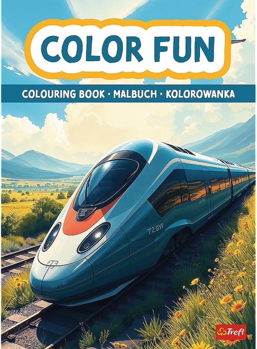 Pociągi i Samoloty Kolorowanka dla dzieci