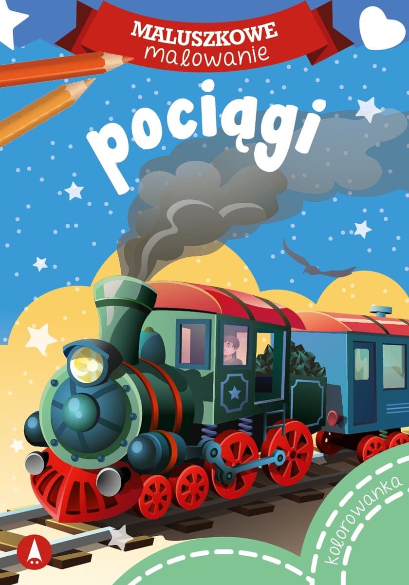 Pociągi. Malowanka dla dzieci