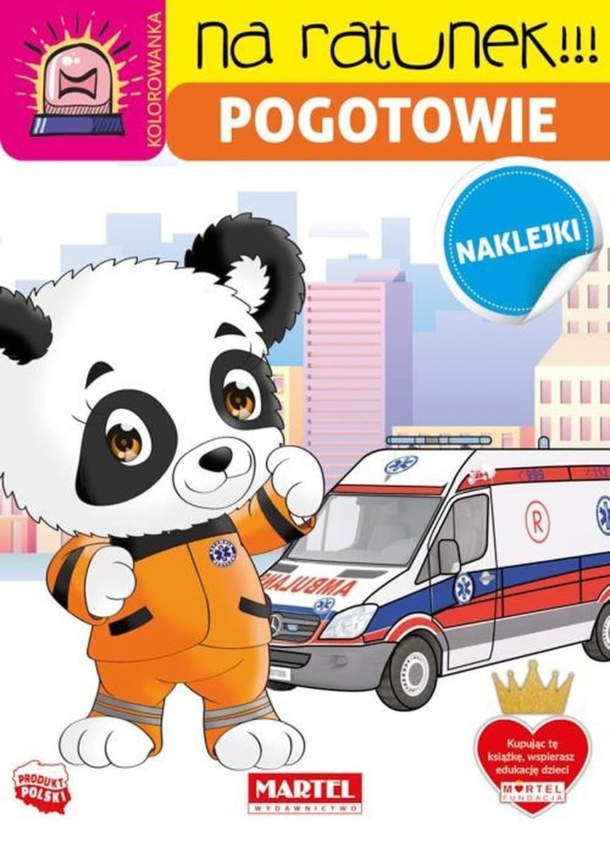 Pogotowie. Kolorowanka z naklejkami