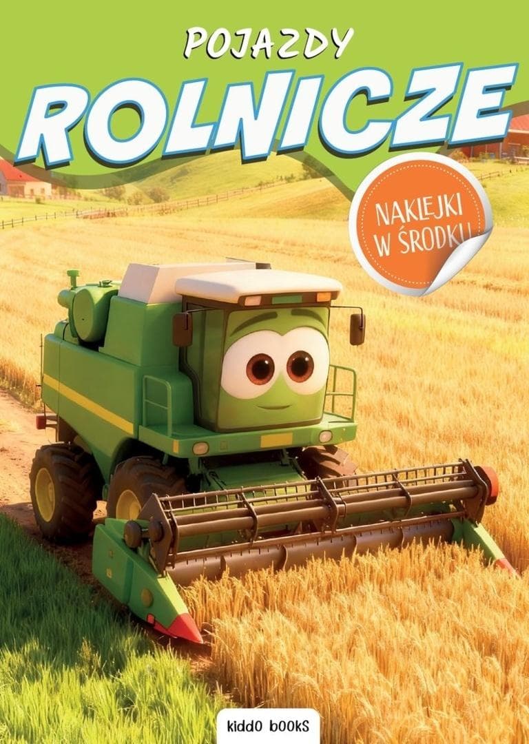Pojazdy budowlane - kolorowanka z naklejkami 16 stron