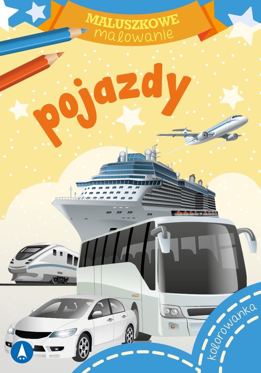 Pojazdy. Malowanka dla dzieci