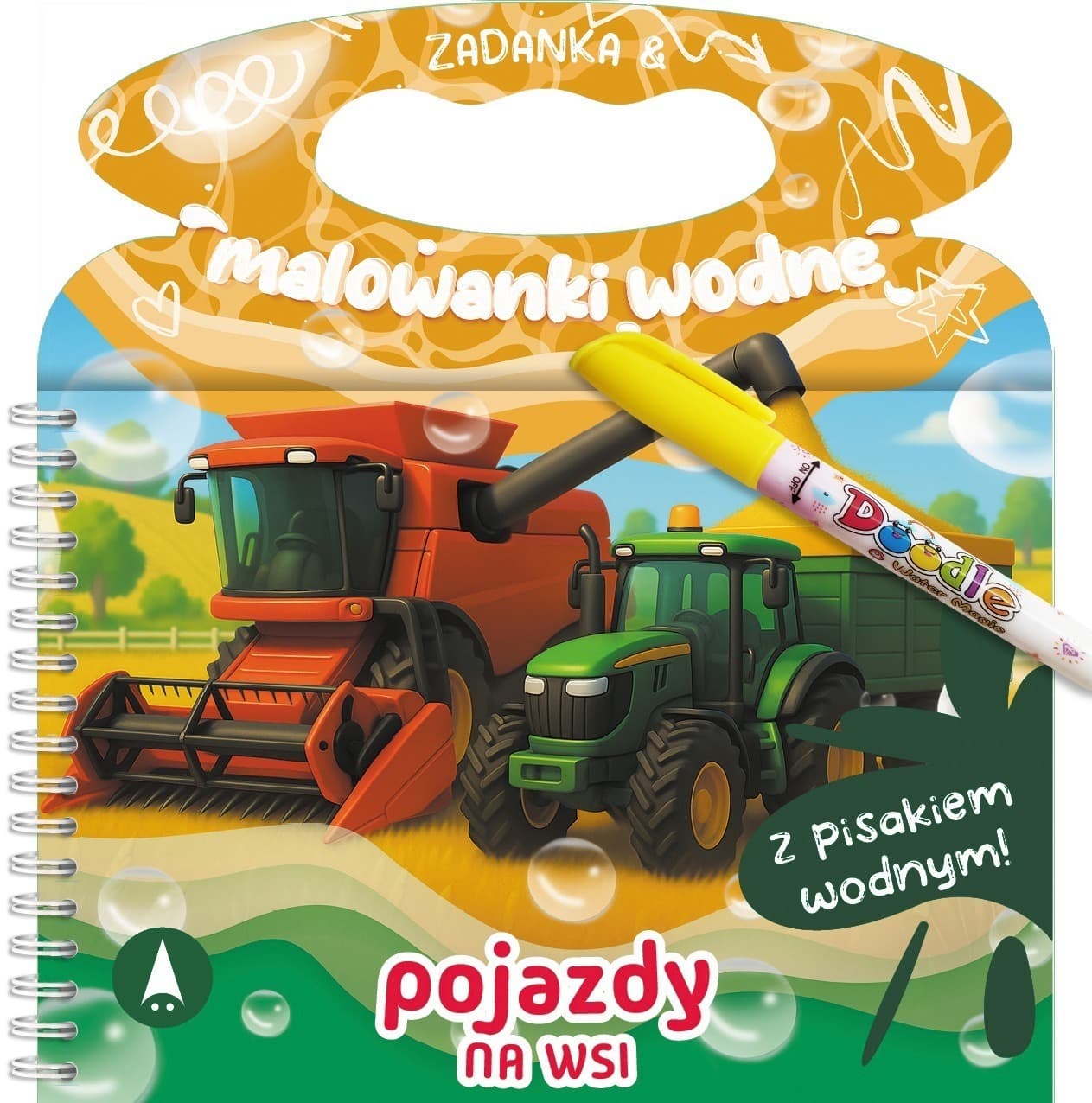 Zwierzęta na wsi. Zadanka i malowanki wodne dla dzieci