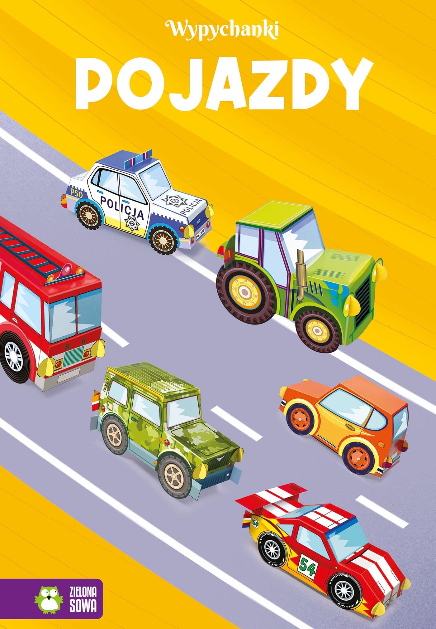 Pojazdy. Wypychanki dla dzieci