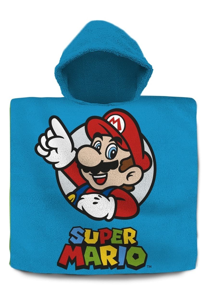 Poncho kąpielowe Super Mario 120x60 cm