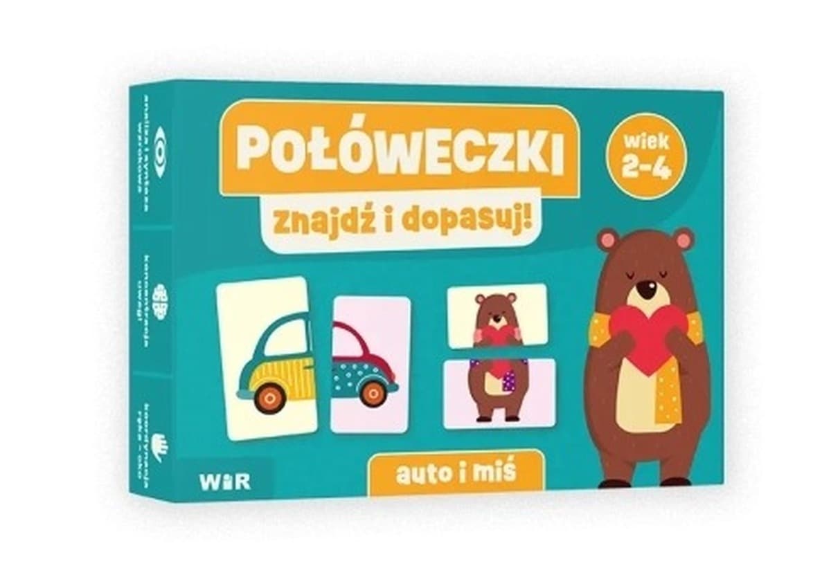 Połóweczki Znajdź i dopasuj! Auto i Miś