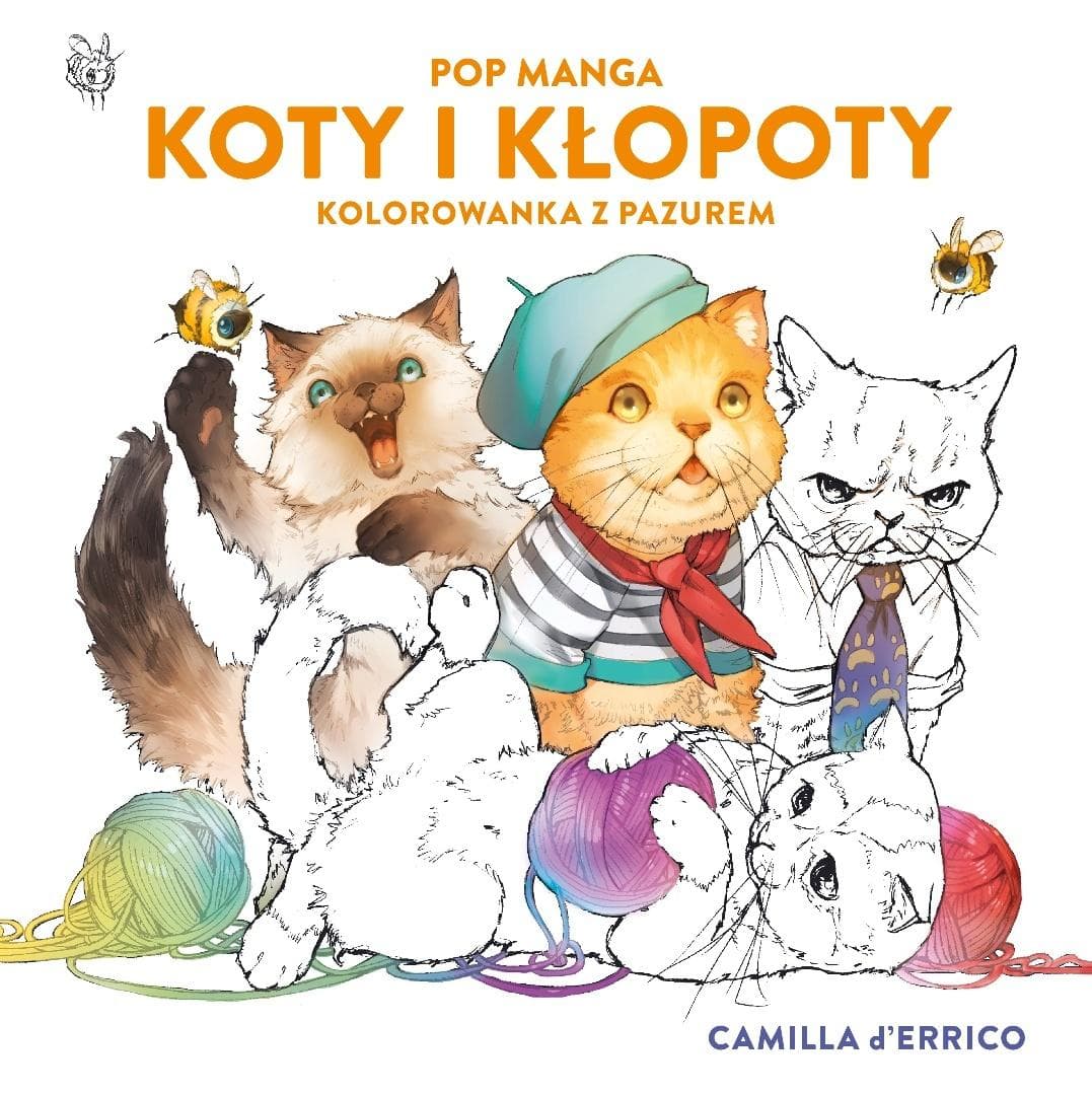 Koty i kłopoty - Kolorowanka pop manga z pazurem 80 stron