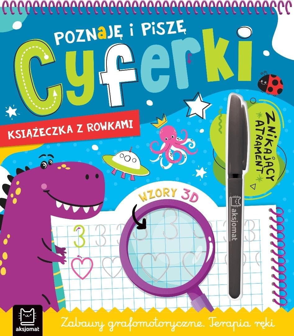 Poznaję i piszę cyferki. Książeczka z rowkami - Anna Podgórska