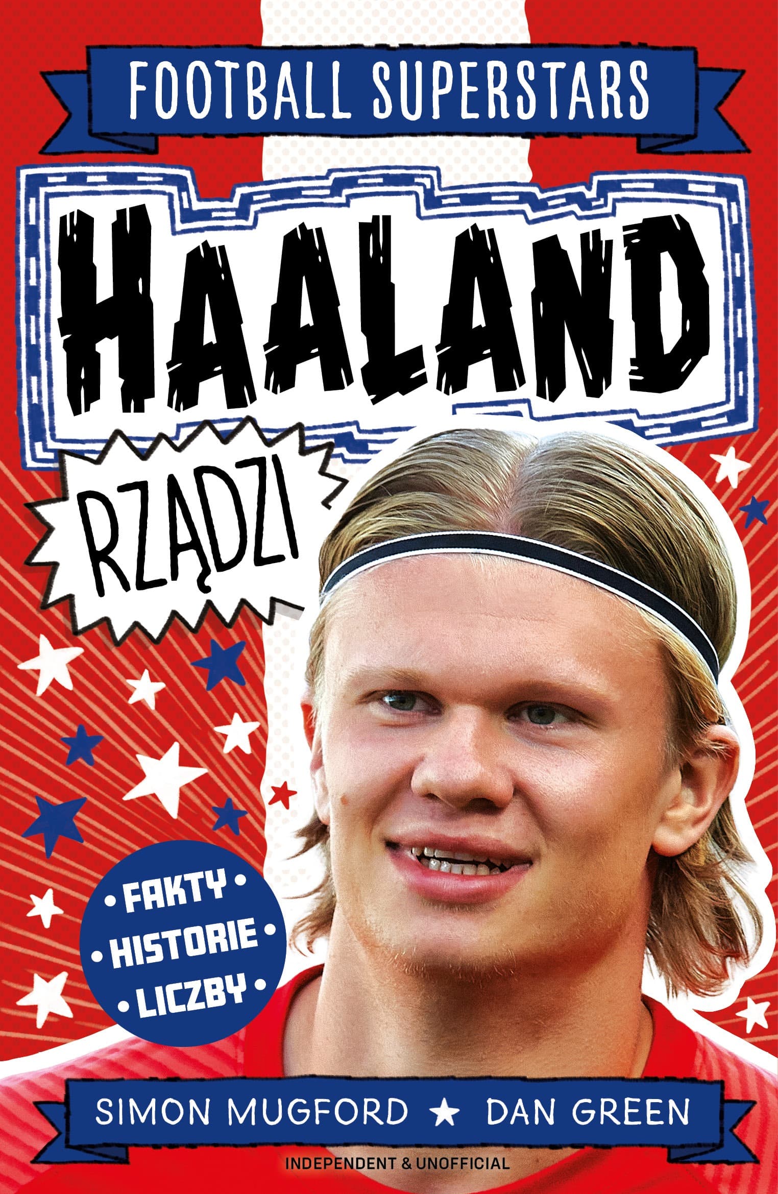 Football Superstars Haaland książka dla dzieci
