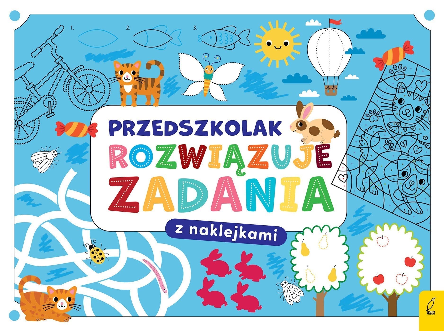 Przedszkolak rozwiązuje zadania. Zeszyt niebieski
