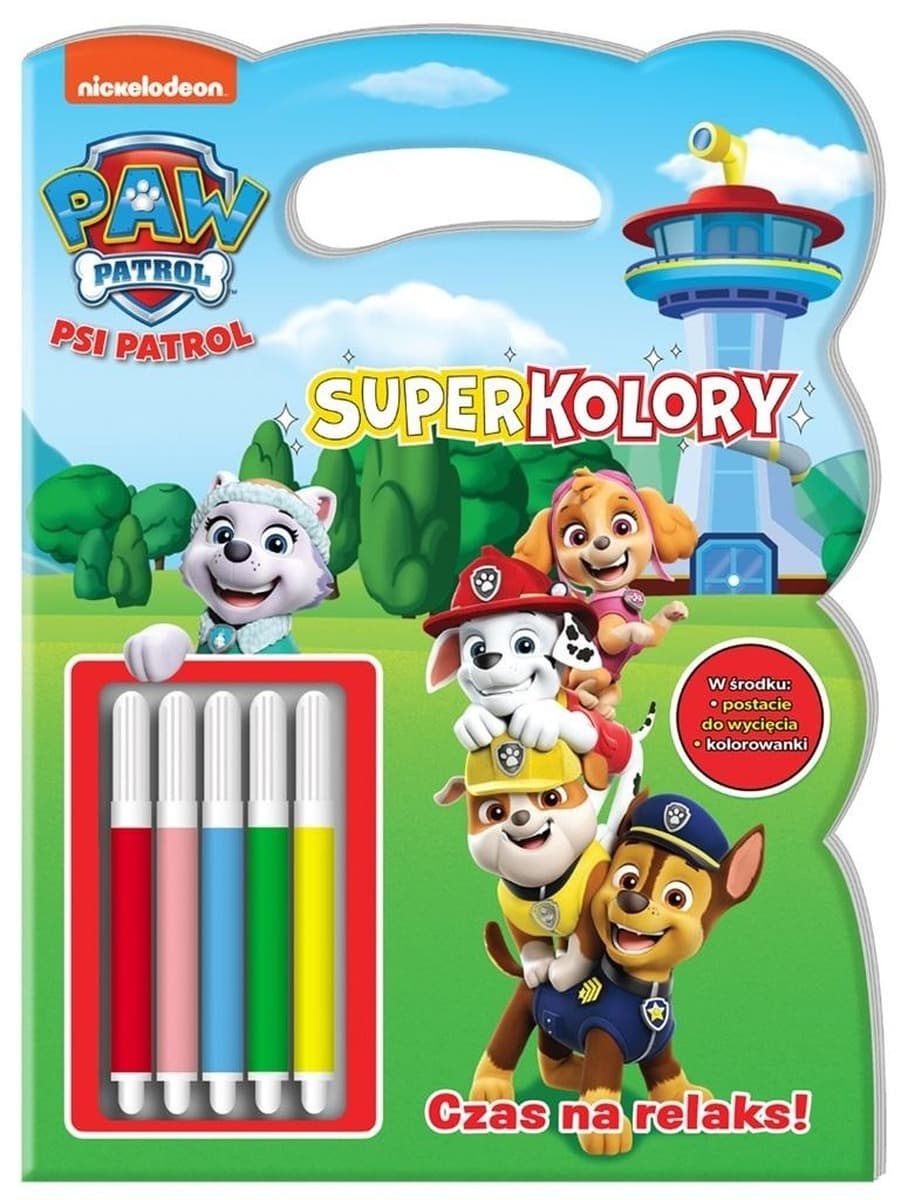 Psi Patrol SuperKolory. Kolorowanka 32 strony