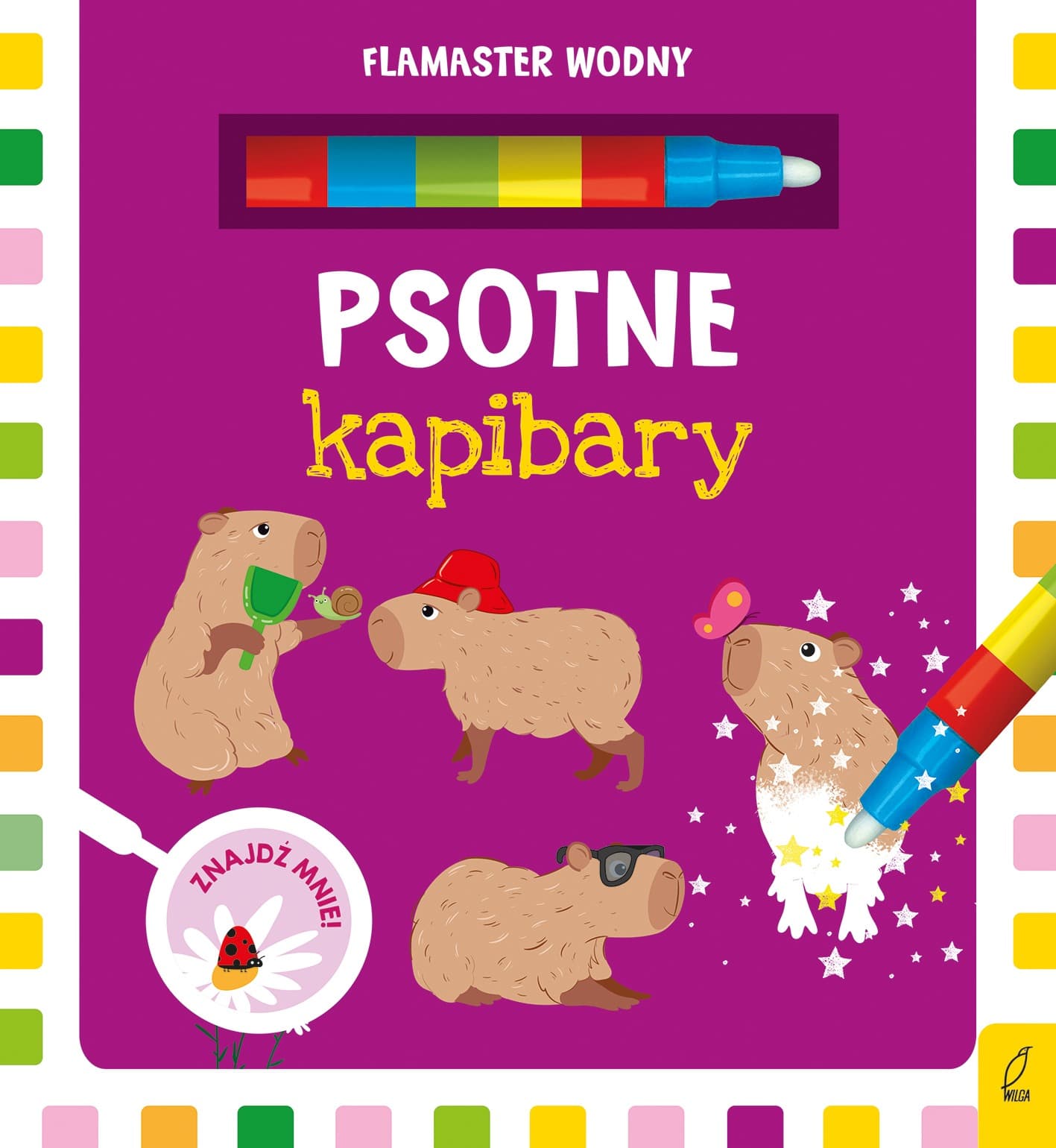 Książka Flamaster wodny Psotne kapibary dla dzieci