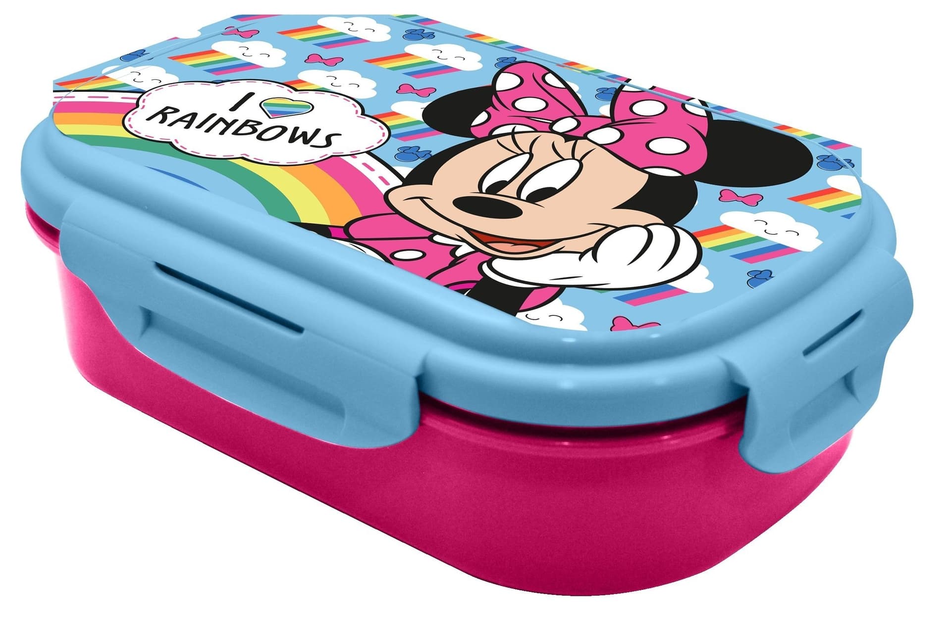 Pudełko śniadaniowe Minnie + sztućce MN30016