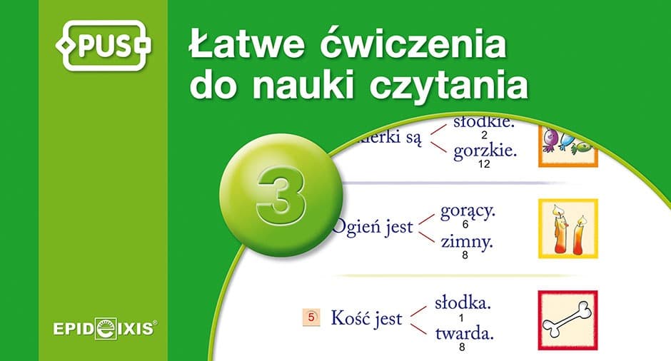 PUS Łatwe Ćwiczenia do nauki czytania część 3