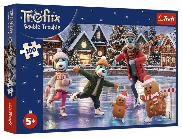 Puzzle 100 elementów Bert w bombkach Trefl 410x275 mm