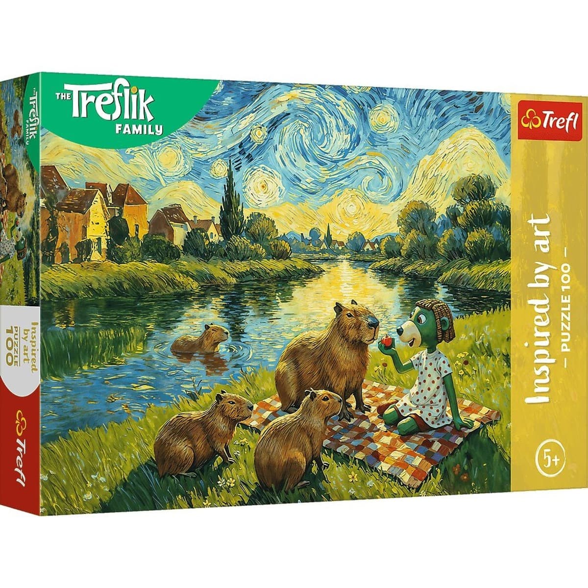 Puzzle 100 Karmienie kapibar